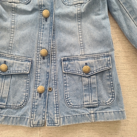 MARC JACOBS DENIM BUTTON DOWN JACKET SZ Small 100% cotton - Picture 5 of 10